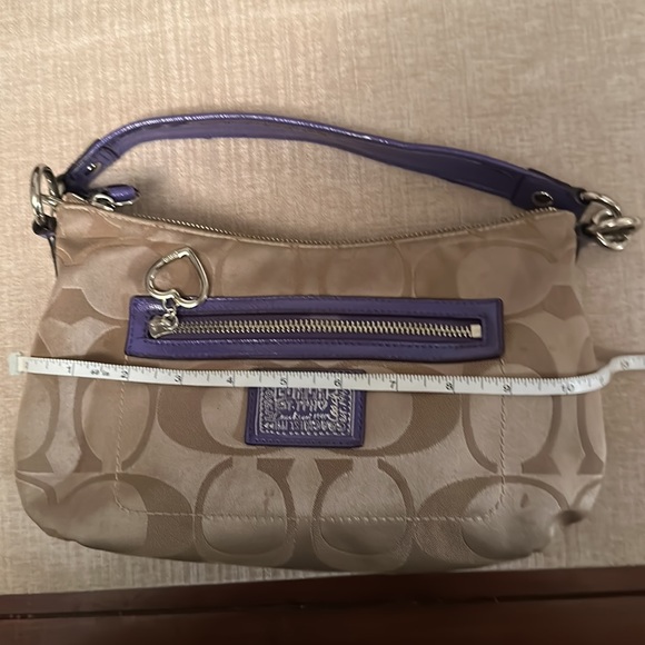 Coach poppy signature crossbody/shoulder bag - Picture 10 of 11